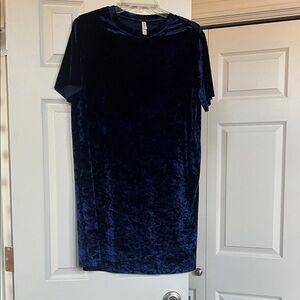 Xhilaration Navy Velvet Dress